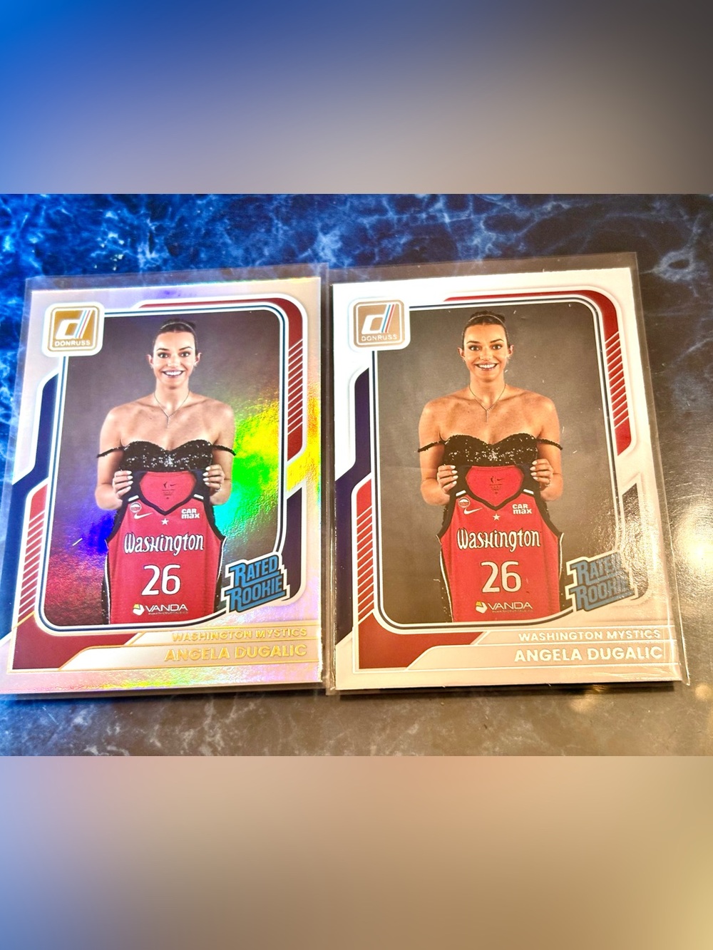 Angela Dugalic Basketball Cards Washington Mystics Rated Rookie Cards